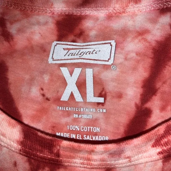 πππ Arkansas Razorbacks Tie Dye WPS Go Hogs Go Leaping Hog Tee πππ - Picture 5 of 5